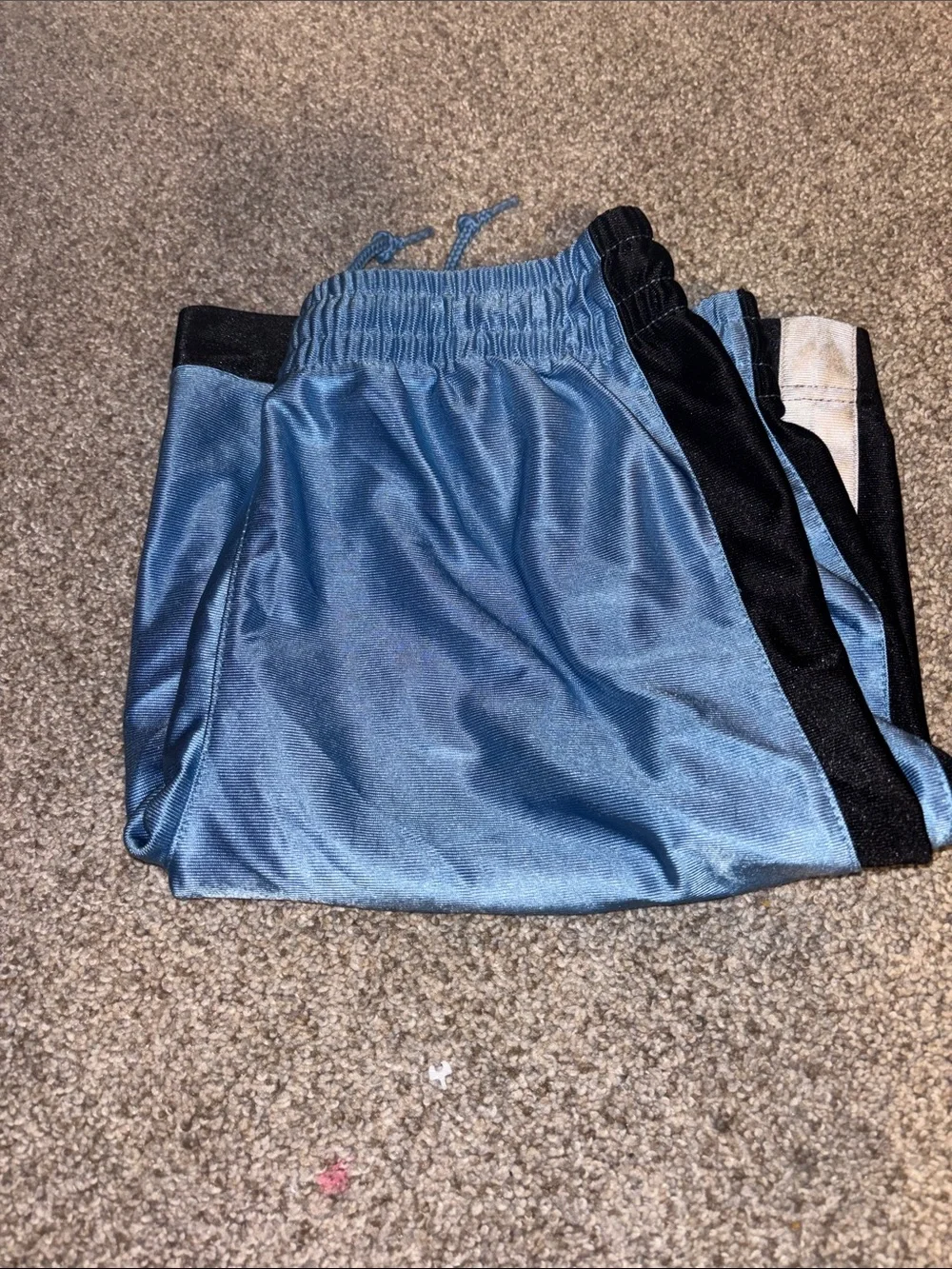 Nike Jordan Light Blue Athletic Shorts with Black Trim